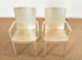 Set of Six Karl Springer JMF Silver Leaf Dining Chairs