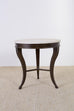 Iron and Stone Top Center Table or Drink Table