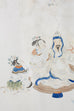Chinese Framed Water Color of a Man and Woman