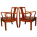 Pair of Chinese Rosewood Qing Style Armchairs