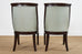 Set of Eight Modern Regency Style Hardwood Dining Chairs