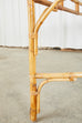 French Mid-Century Organic Modern Bamboo Rattan Dining Table