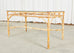 French Mid-Century Organic Modern Bamboo Rattan Dining Table