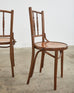 Set of Four Art Nouveau Bentwood Cafe Bistro Dining Chairs