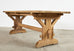 French Arts and Crafts Bleached Oak Farmhouse Dining Table