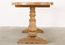 Country French Oak Farmhouse Dining Table with Demilune Ends