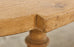 Country French Oak Farmhouse Dining Table with Demilune Ends
