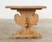 Country French Bleached Oak Farmhouse Trestle Dining Table