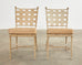 Set of Four Brown Jordan Neoclassical Style Garden Dining Chairs