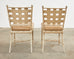 Set of Four Brown Jordan Neoclassical Style Garden Dining Chairs