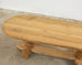 Country French Bleached Oak Oval Farmhouse Trestle Dining Table
