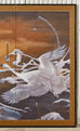 Japanese Style Two-Panel Screen Winter Goose in Flight