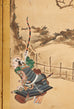 Japanese Edo Six Panel Screen Yoshitsune and Benkei