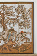 Japanese Showa Four Panel Kano School Style Landscape Screen