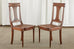 Set of Ten French Empire Mahogany Caned Dining Chairs