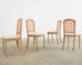 19th Century Set of Four Swedish Gustavian Caned Dining Chairs
