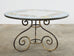 Italian Amalfi Style Glazed Stone and Iron Painted Garden Table