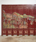 Chinese Twelve-Panel Red Lacquer Coromandel Screen of Xiwangmu