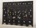 Chinese Export Six Panel Cloisonné Soapstone Coromandel Screen