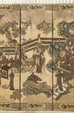 Chinese Export Qing Four Panel Ivory Lacquered Coromandel Screen
