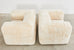 Pair of Timothy Oulton for Restoration Hardware Sheepskin Lounge Chairs