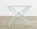 Neoclassical Style Iron Curule Leg Garden Dining Table