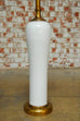 Monumental Chinese Blanc de Chine Porcelain Vase Lamp
