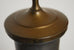 Mid Century Chinese Pewter and Brass Vase Table Lamp