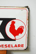 Antique Dutch Metal Farm Animal Feed Sign