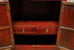 Chinese Red Lacquer Cabinet with Display Shelf