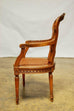 Neoclassical Louis XVI Shield Back Caned Fauteuil