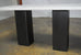 Modern Faux Marble and Steel Double Pedestal Console