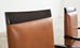 Pair of Dakota Jackson PFM Royale Leather Dining Armchairs