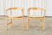 Set of Four Midcentury Danish Style Birch Armchairs