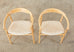 Set of Four Midcentury Danish Style Birch Armchairs