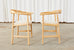 Set of Four Midcentury Danish Style Birch Armchairs