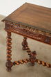 French Louis XIII Style Oak Barley Twist Library Table Desk