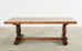 Country French Walnut Farmhouse Trestle Dining Table