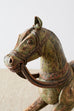 19th Century Romanian Polychrome Wooden Rocking Horse