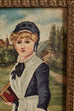 19th Century Folk Art Painting of a Young Girl