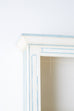 French Provincial Style Painted Open Shelf Cabinet Bookcase