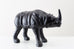 Large Leather Clad Rhino Sculpture or Footstool