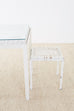 Danny Ho Fong California Modern Woven Cane Dining Table