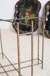 English Faux Bamboo Toleware Tray Tables