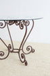 Scrolled Wrought Iron Breakfast or Patio Garden Table