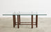 McGuire Organic Modern Bamboo Rattan Rectangular Dining Table