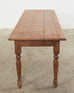 19th Century Country English Provincial Elm Farmhouse Dining Table