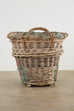 French Woven Wicker Champagne Grape Harvest Basket