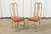 Set of Eight Chinoiserie Queen Anne Style Dining Chairs