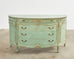 19th Century Louis XV Style Lacquered Bow Front Demilune Sideboard